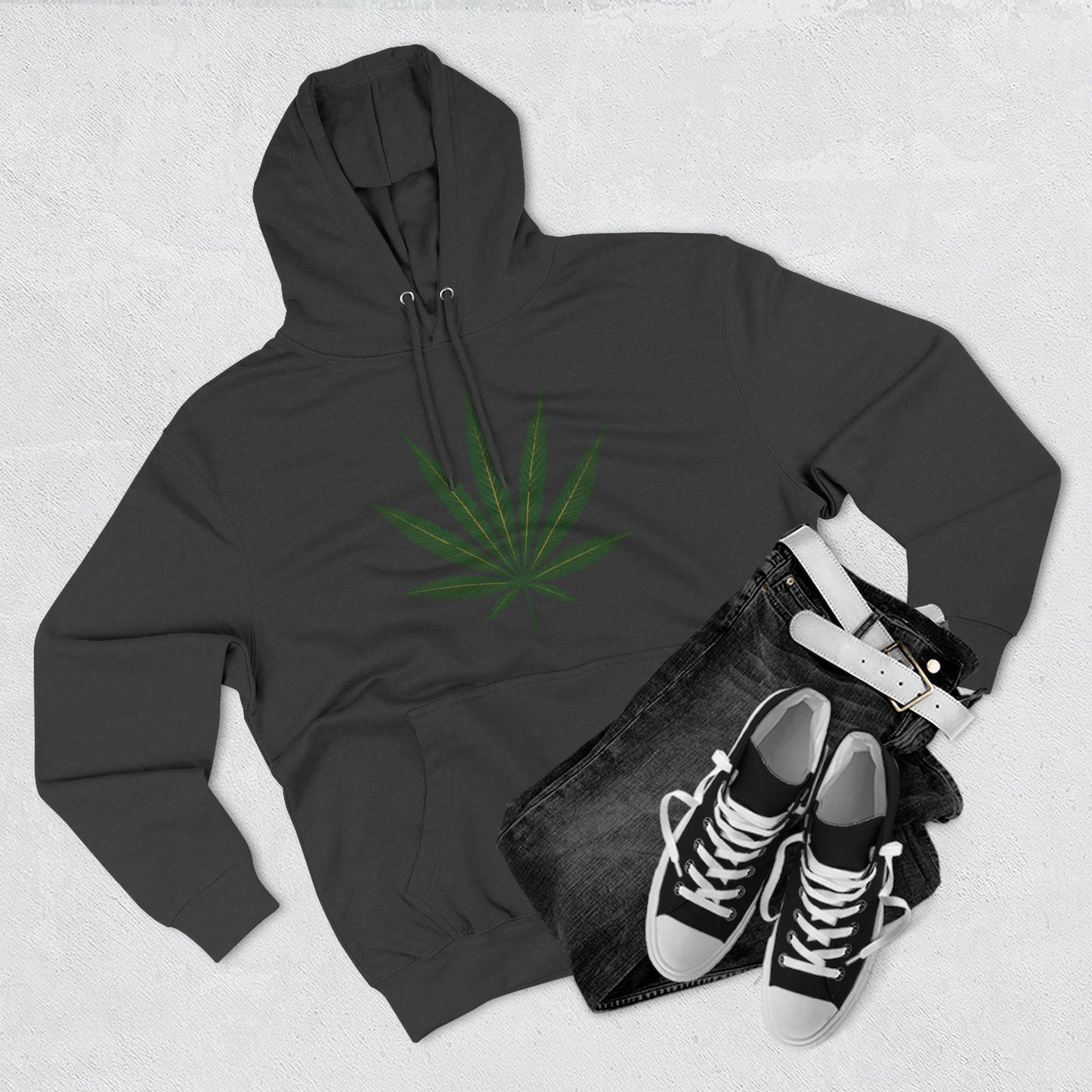 Stoner Made Fleece Hoodie - Cozy Weed Hoodie for Cannabis Enthusiasts, Perfect for Chill Days, Gift for Stoners, Festival Wear, Streetwear