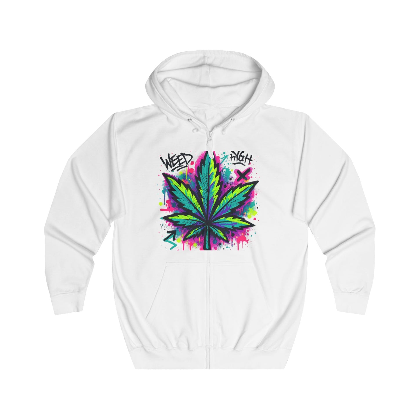 WeedHigh Unisex Fullzip Hoodie