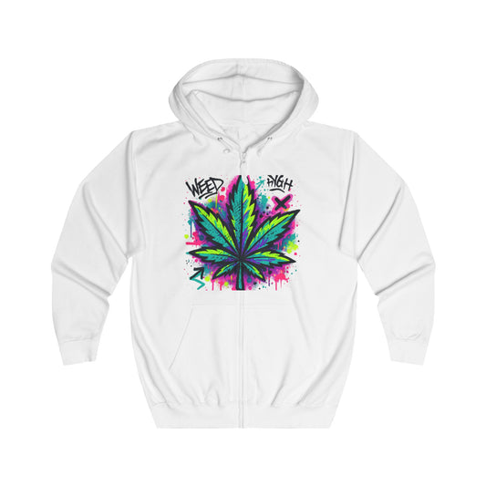 WeedHigh Unisex Fullzip Hoodie