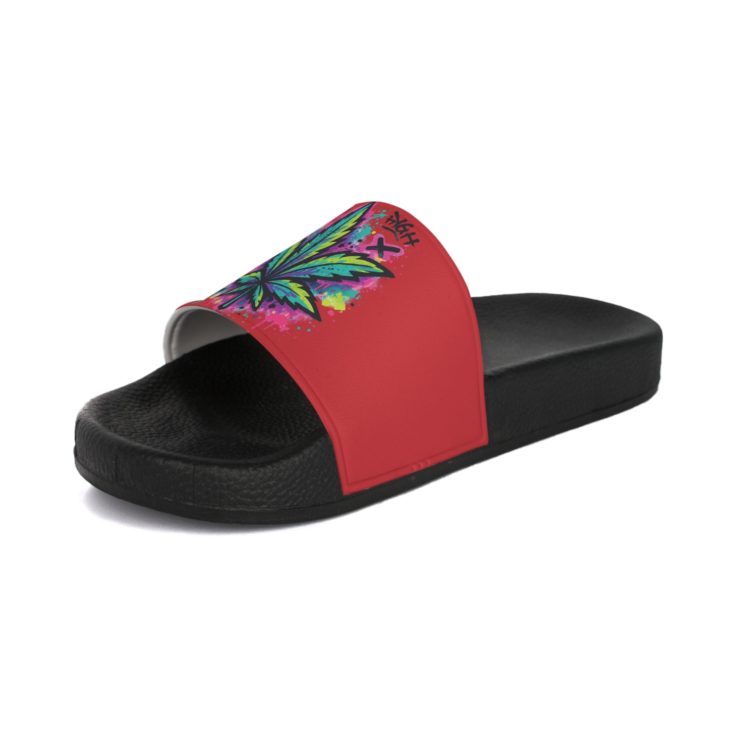 Colorful Leaf Men's Slide Sandals | Summer Footwear, Beach Flip Flops, Pool Slides, Festival Style, Casual Comfort