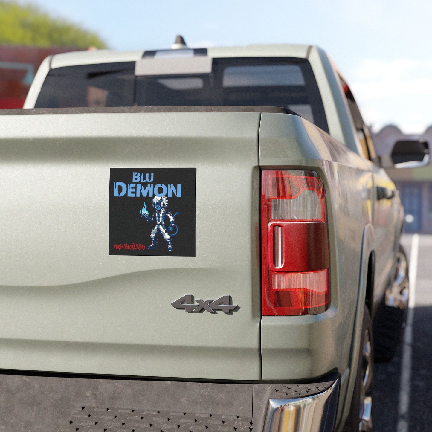 Blu Demon Car Magnet