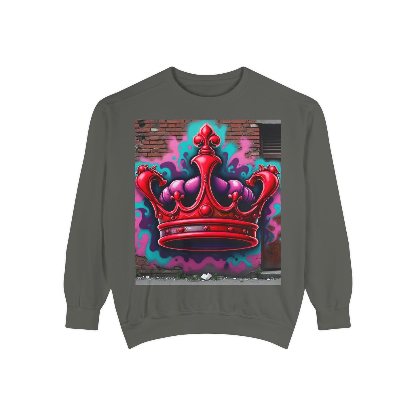 Red Crwn Garment dyed Sweatshirt