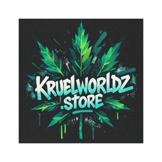 Kruelworldz.store Leaf Car Magnet