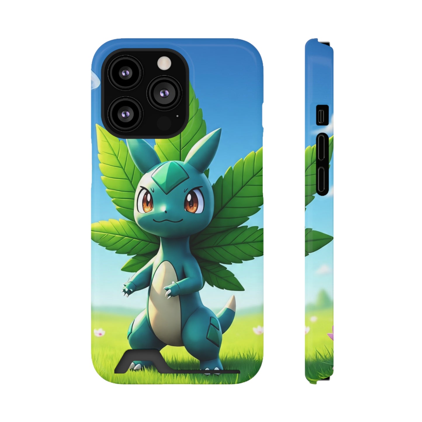 StoneyBud Phone case with card holder (bottom)