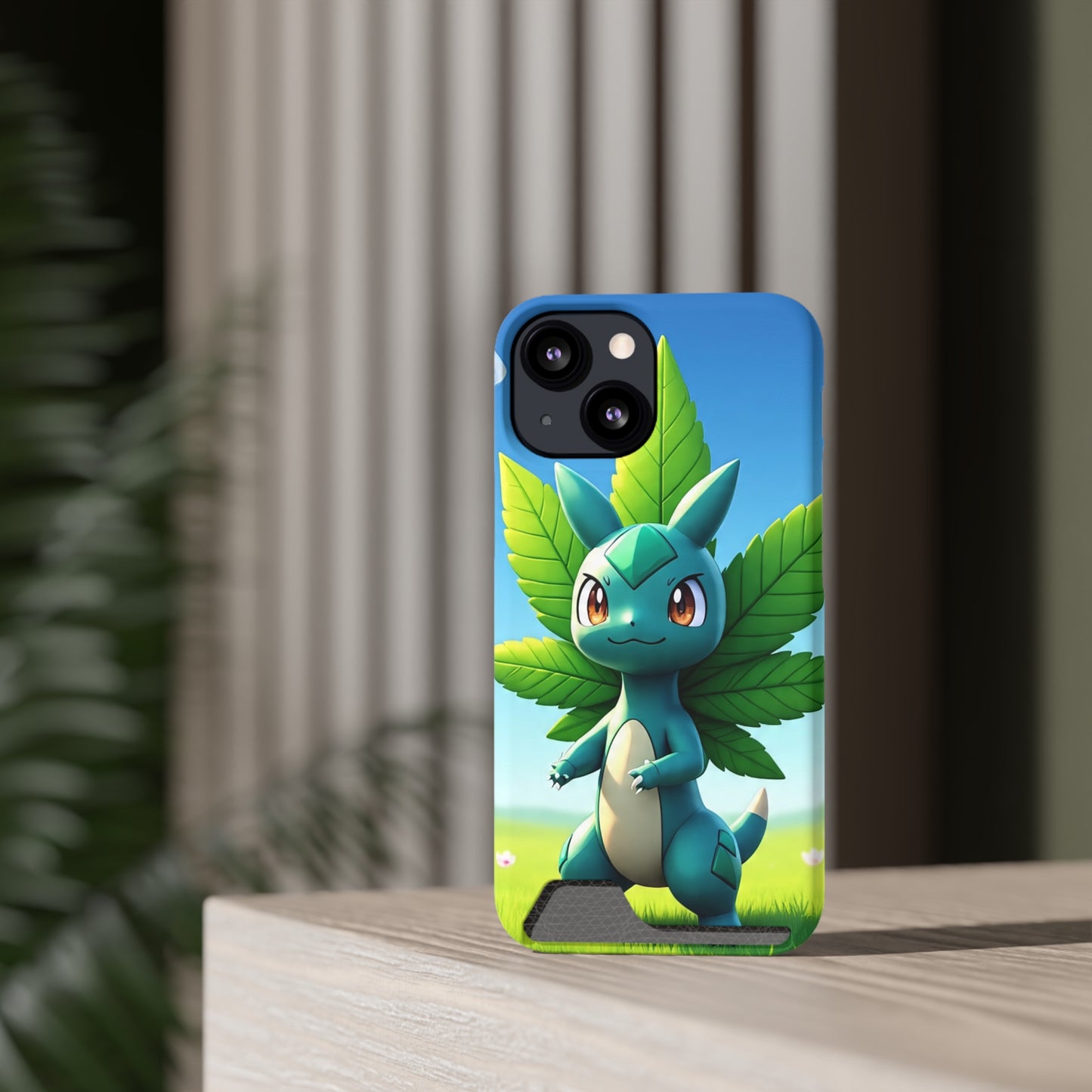 StoneyBud Phone case with card holder (bottom)