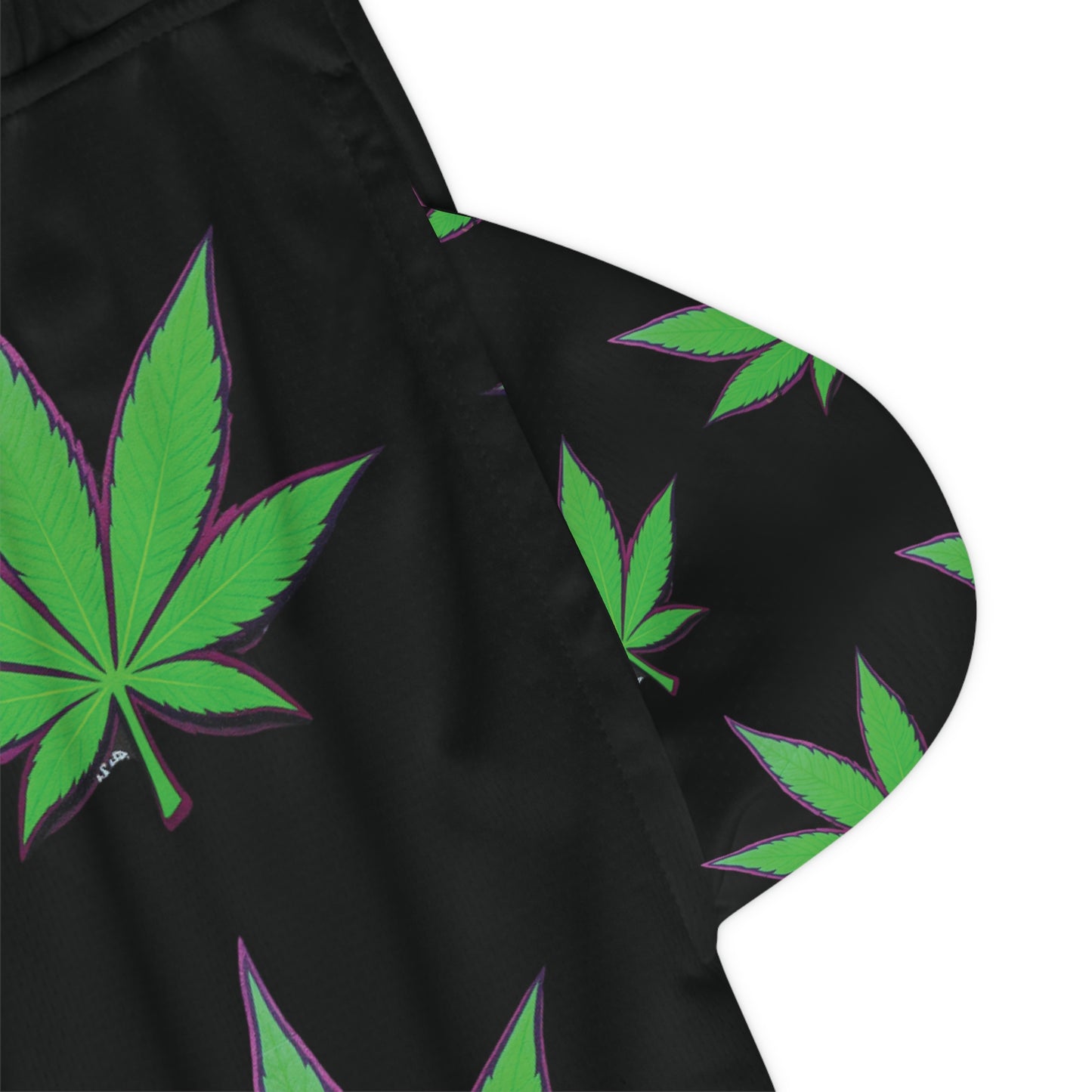 Leaf Print Basketball Rib Shorts