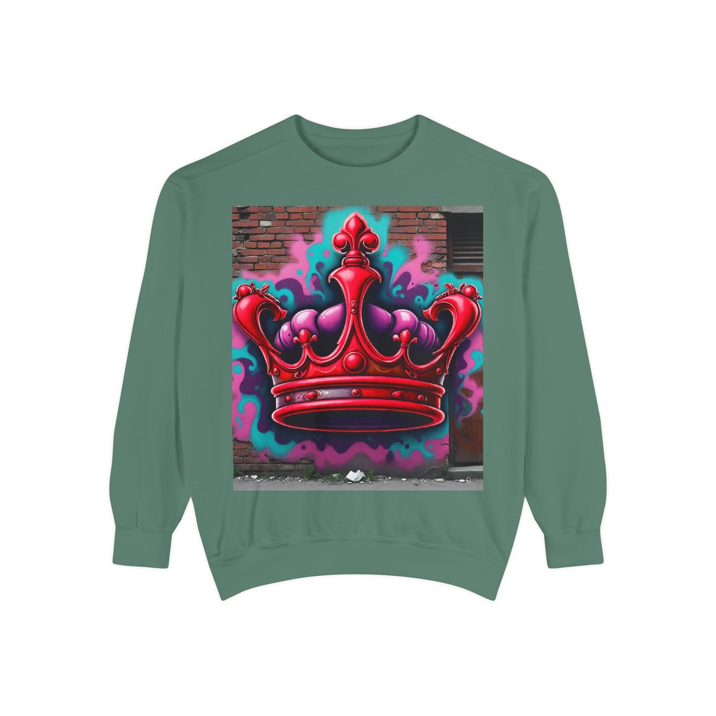 Red Crwn Garment dyed Sweatshirt