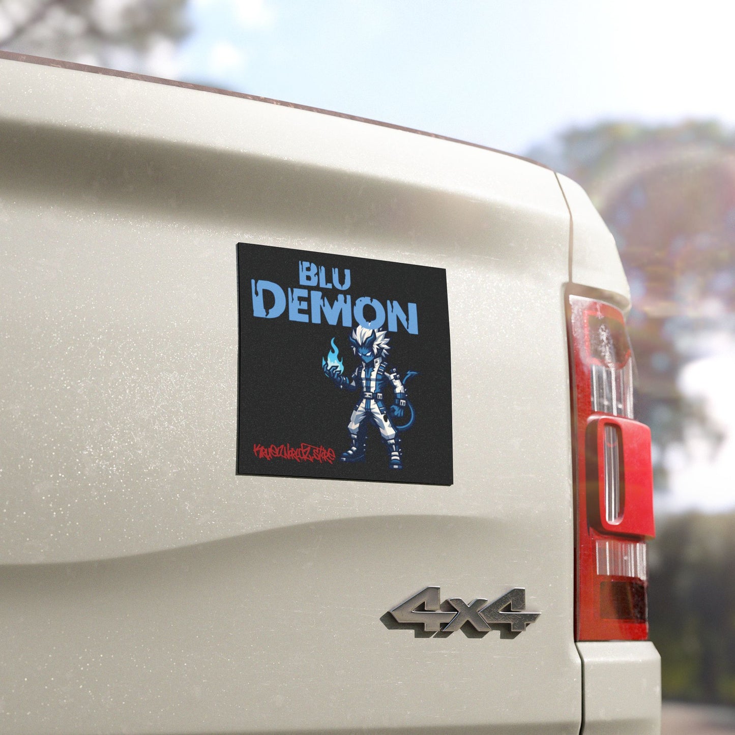 Blu Demon Car Magnet