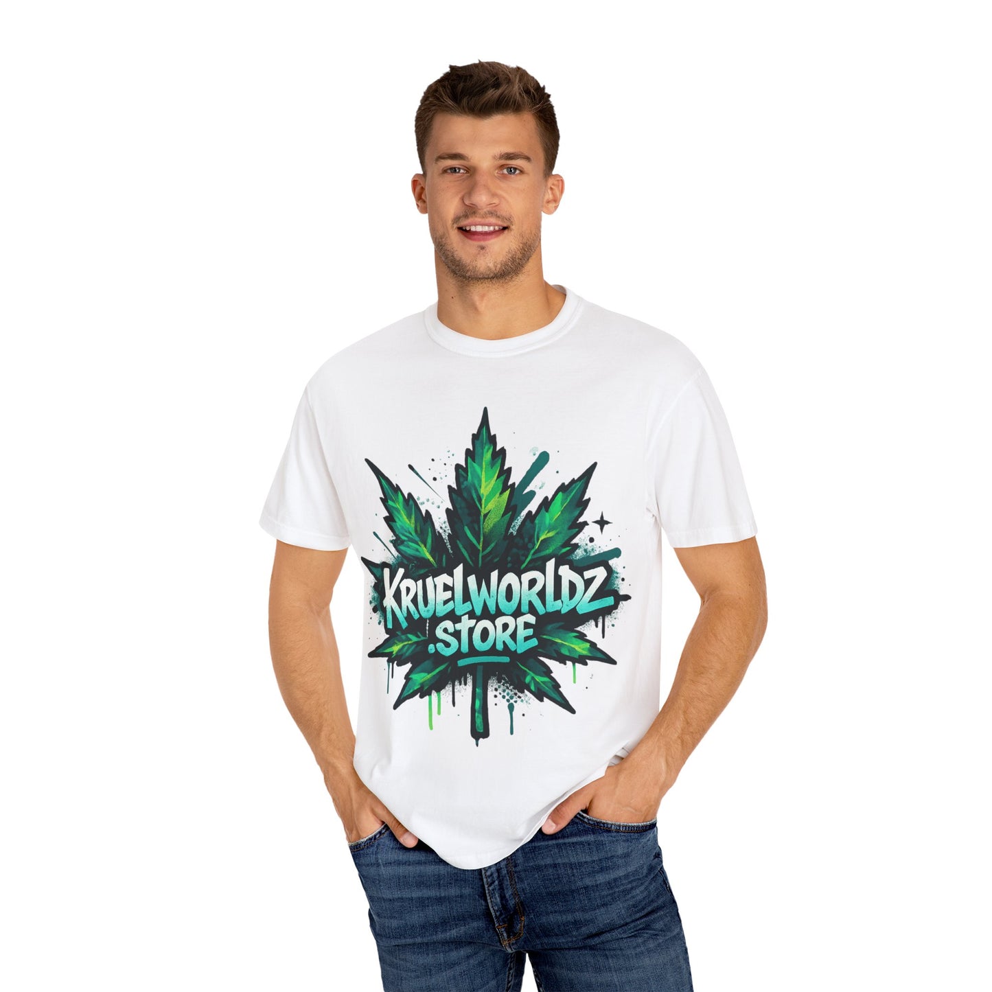 Kruelworldz Leaf Graphic T-Shirt Unisex