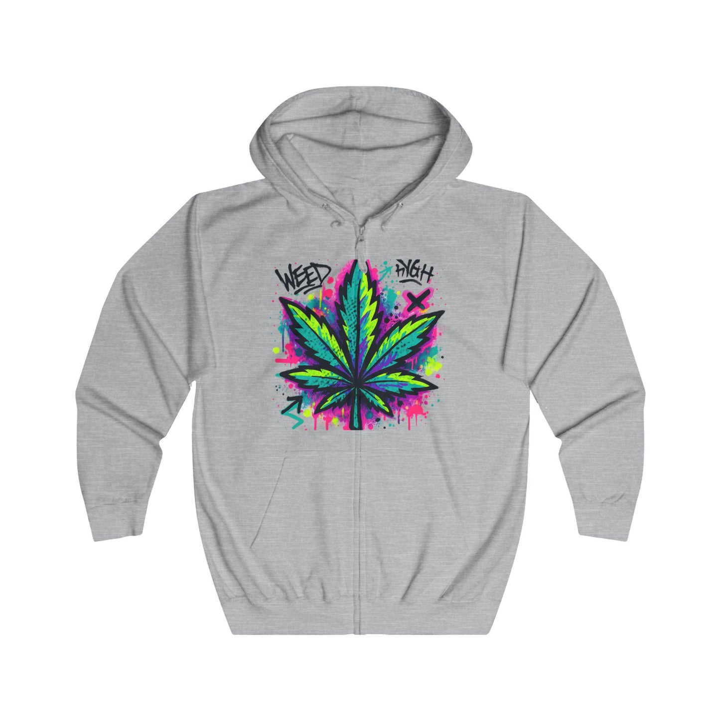 WeedHigh Unisex Fullzip Hoodie