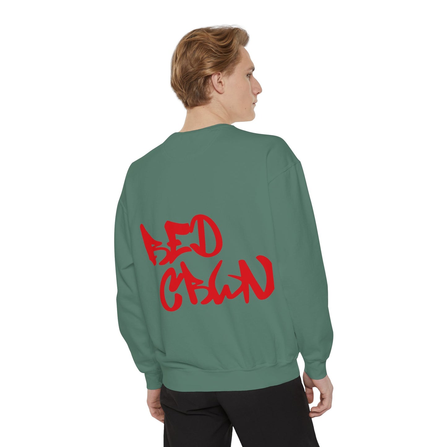 Red Crwn Garment dyed Sweatshirt