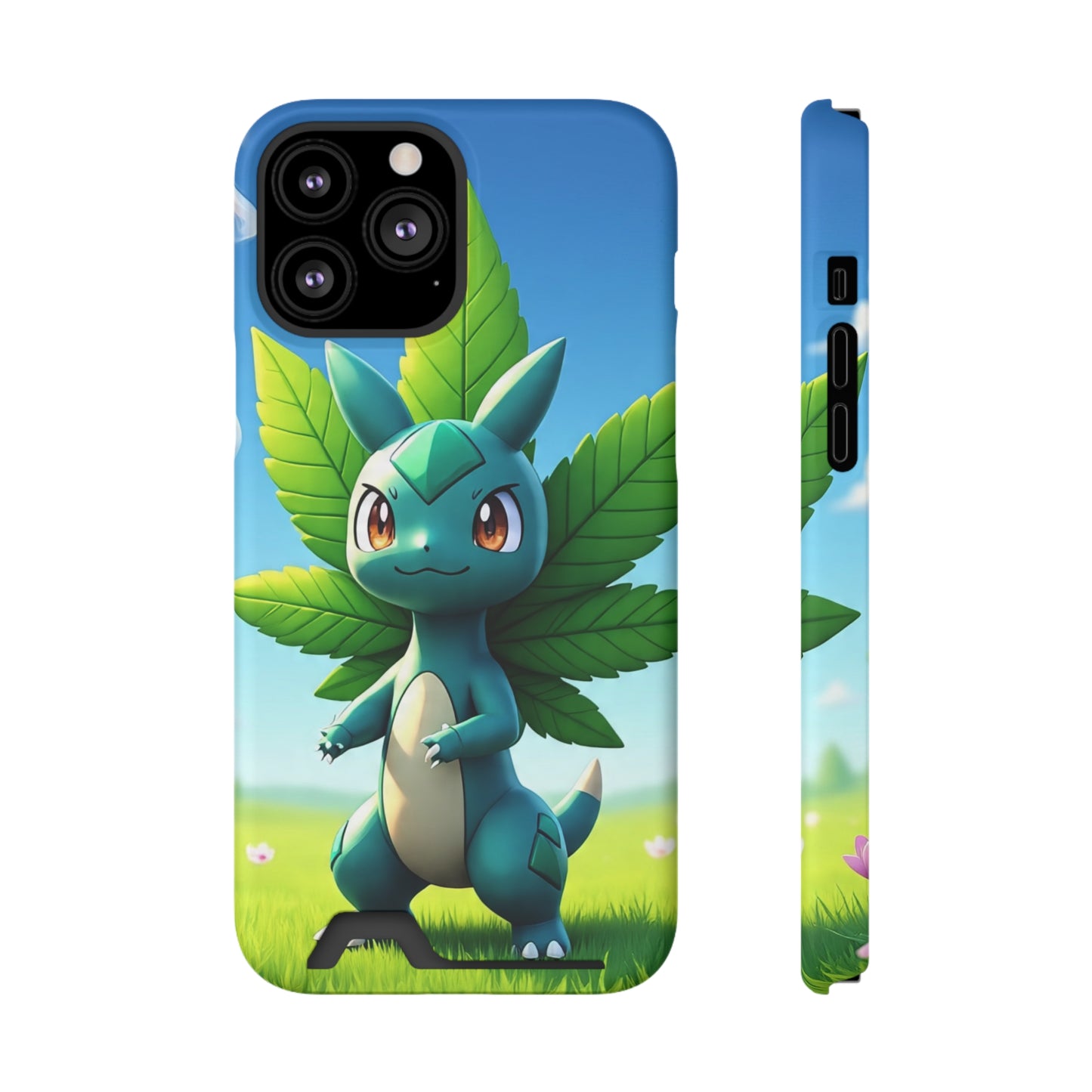 StoneyBud Phone case with card holder (bottom)