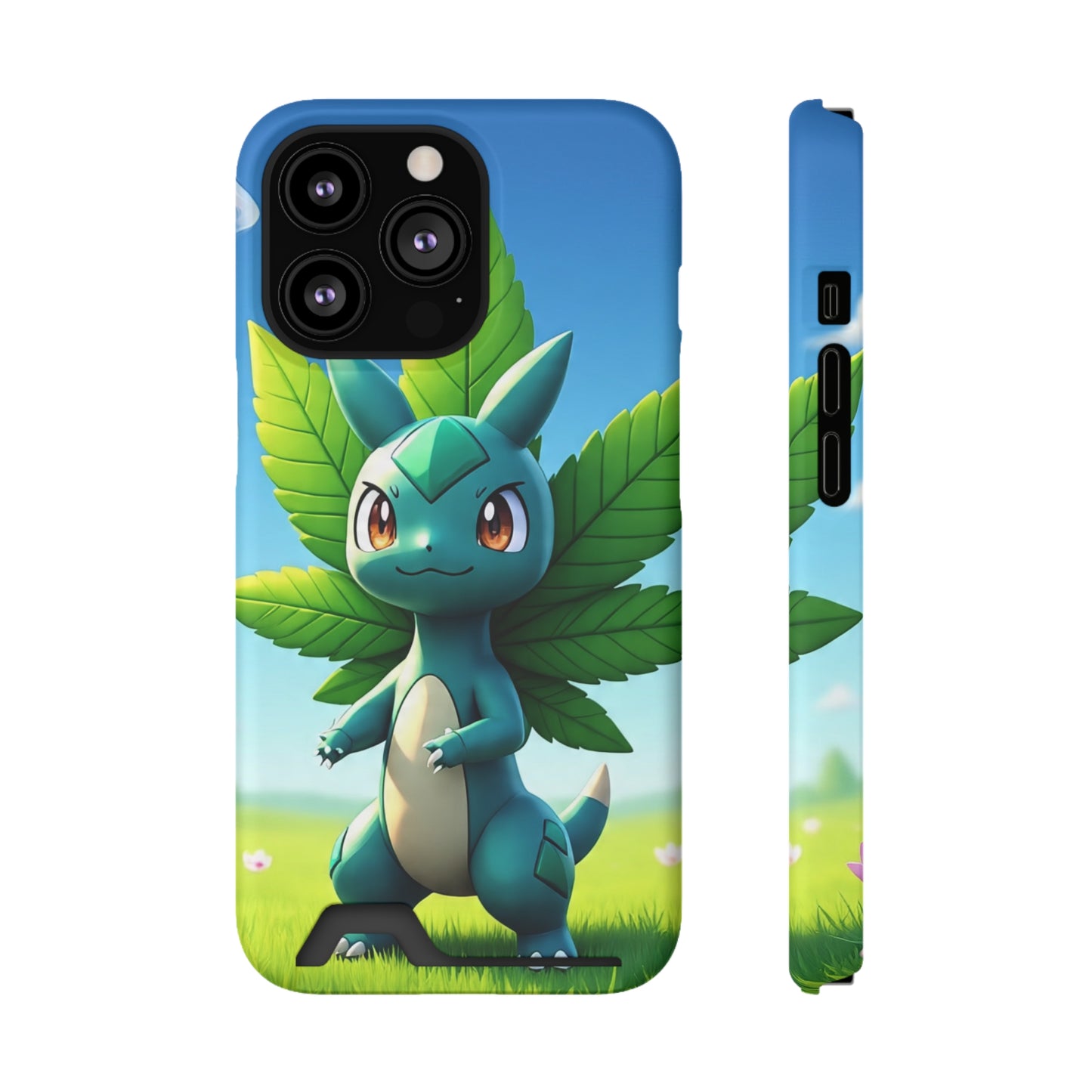 StoneyBud Phone case with card holder (bottom)