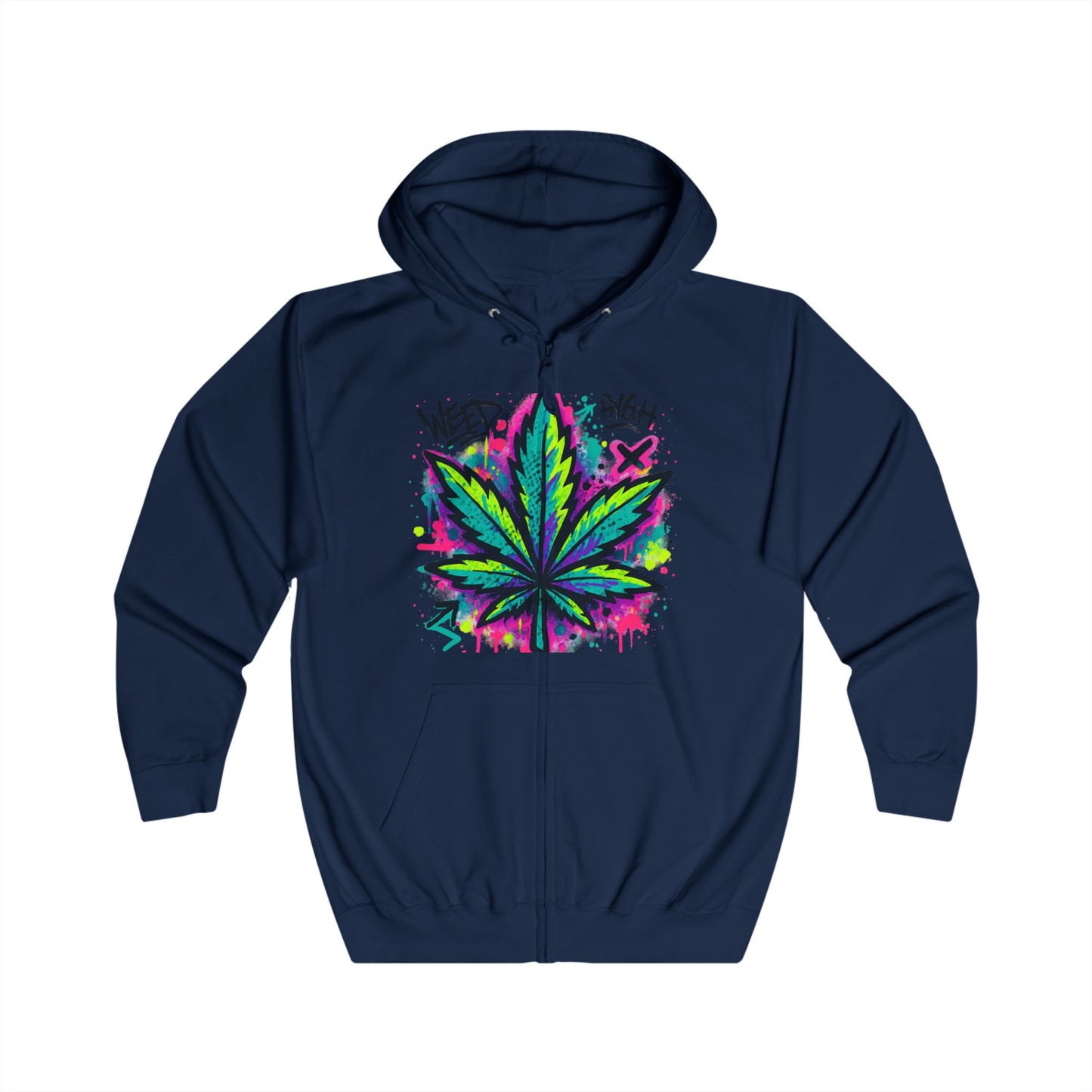 WeedHigh Unisex Fullzip Hoodie
