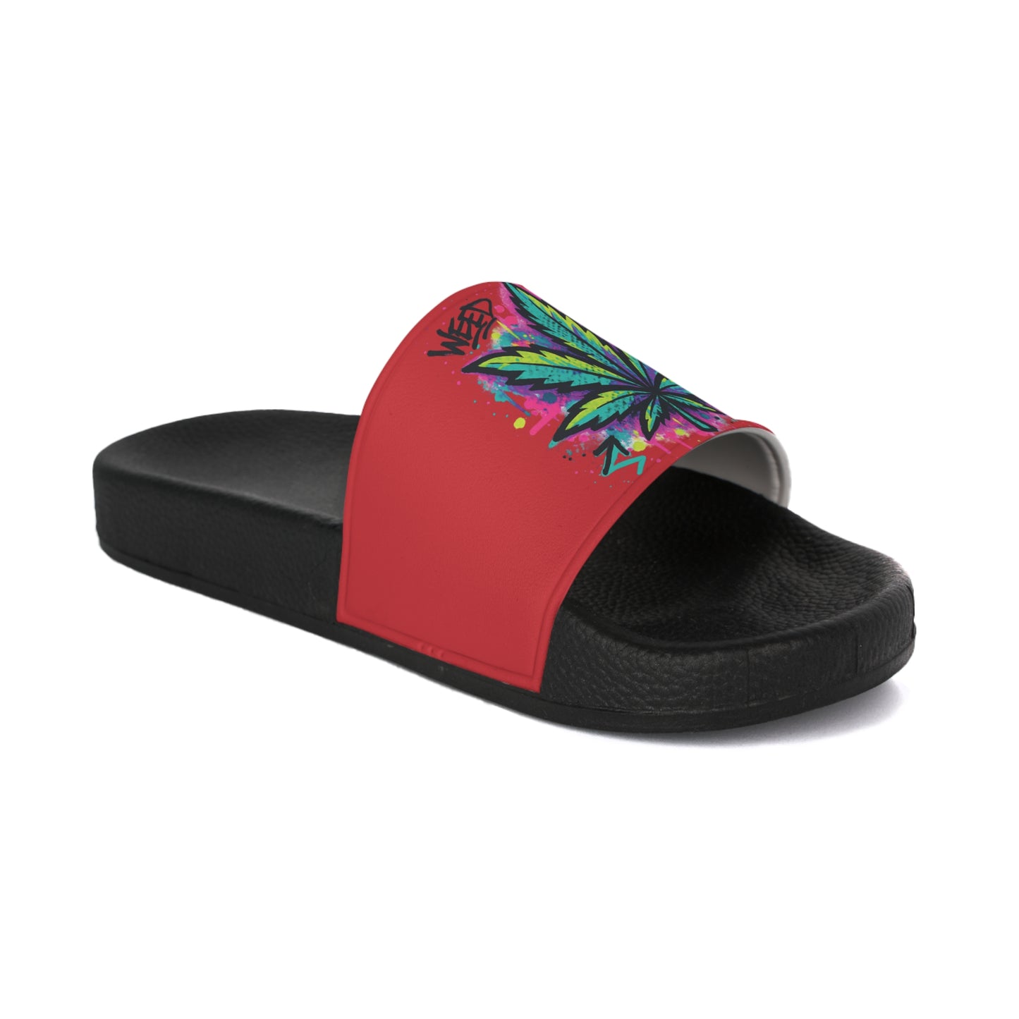 Colorful Leaf Men's Slide Sandals | Summer Footwear, Beach Flip Flops, Pool Slides, Festival Style, Casual Comfort