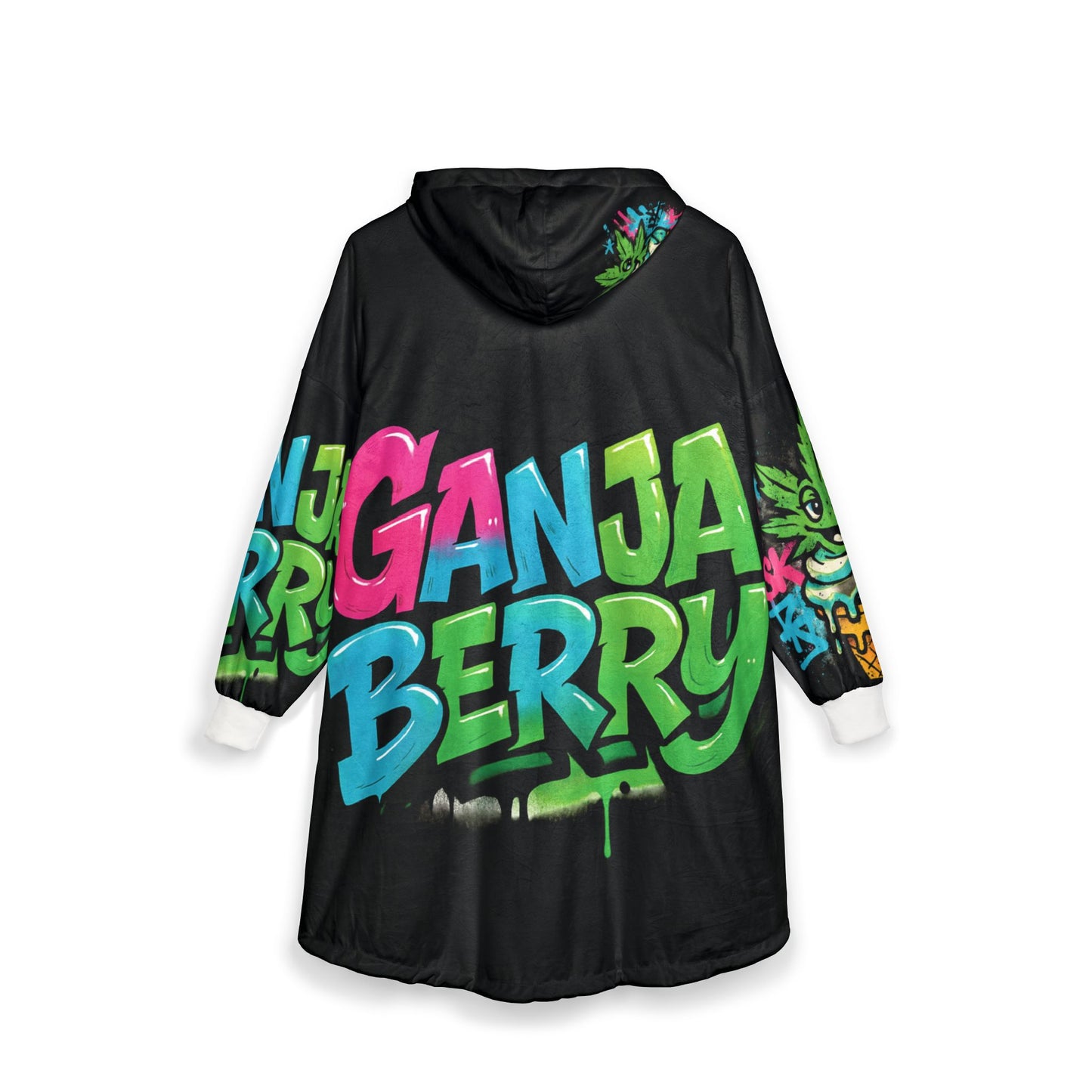 Hooded Blanket - GanjaBerry Split Design