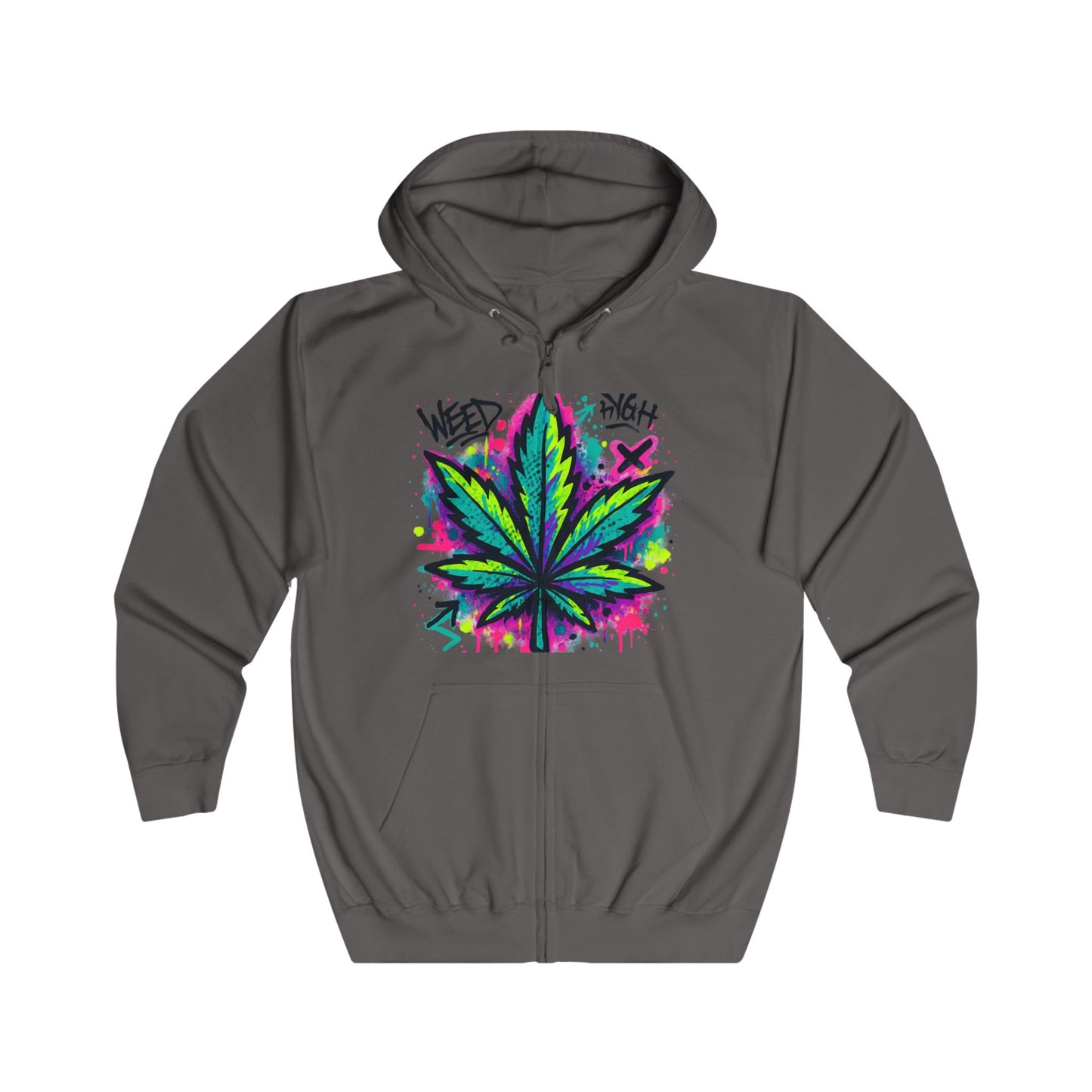 WeedHigh Unisex Fullzip Hoodie