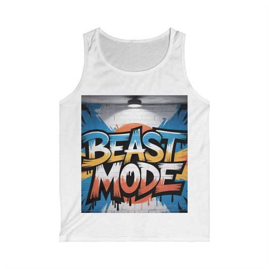 Beast Mode Men's Softstyle Tank Top | Workout Shirt, Fitness Apparel, Summer Activewear, Gym Tank, Motivational Gym Top