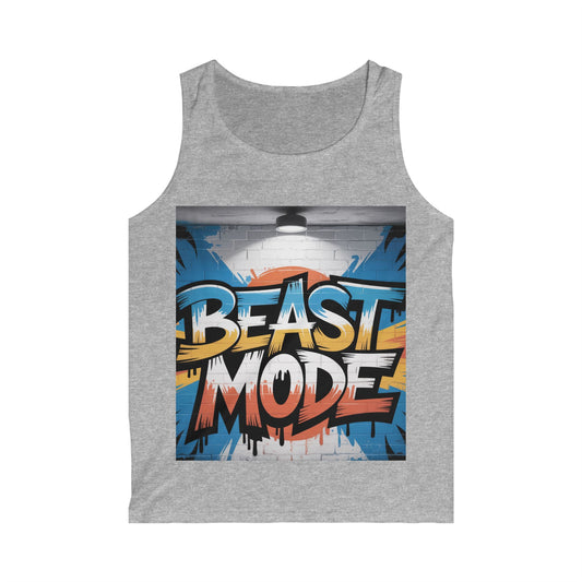 Beast Mode Men's Softstyle Tank Top | Workout Shirt, Fitness Apparel, Summer Activewear, Gym Tank, Motivational Gym Top