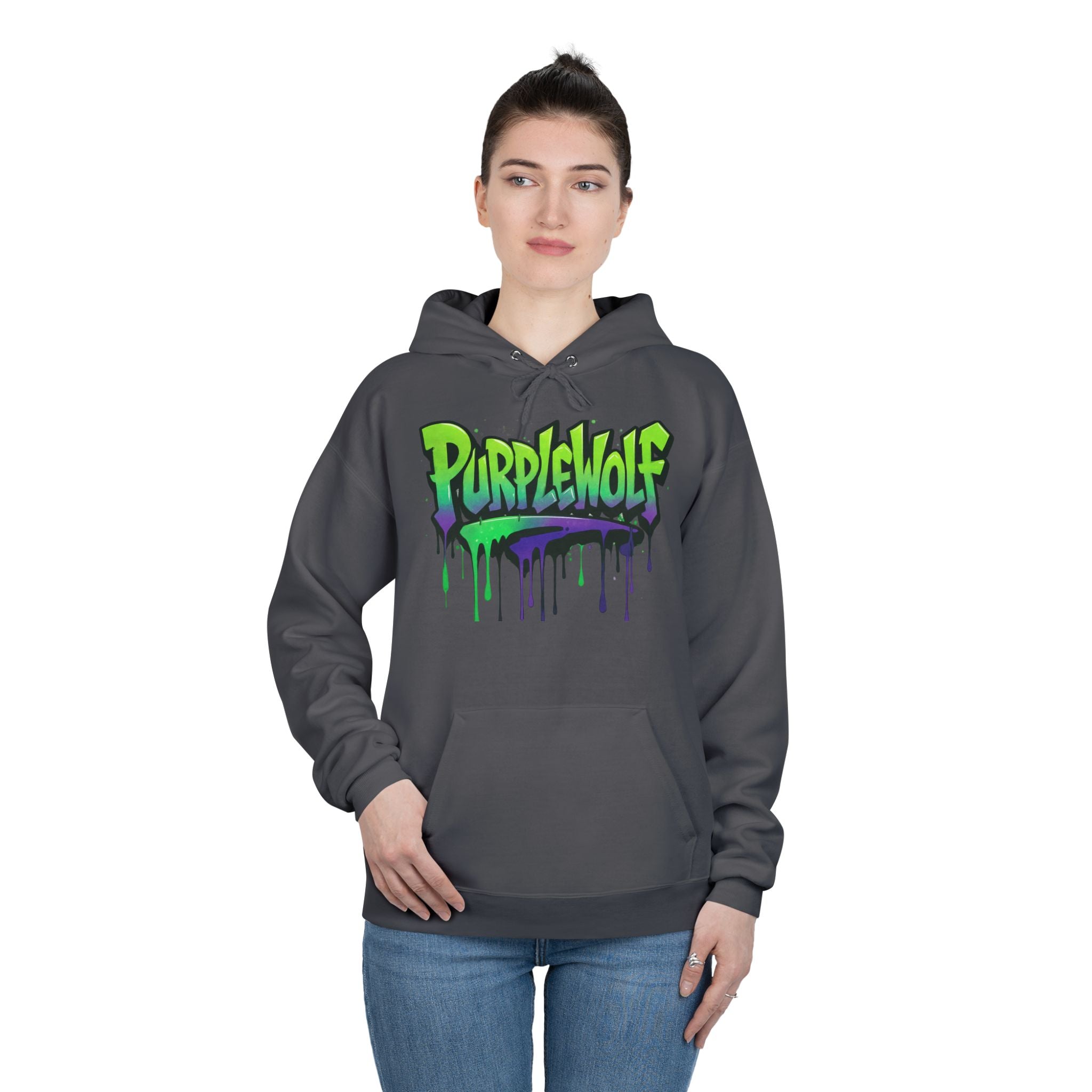 PurpleWolf Hoodie Sweatshirt
