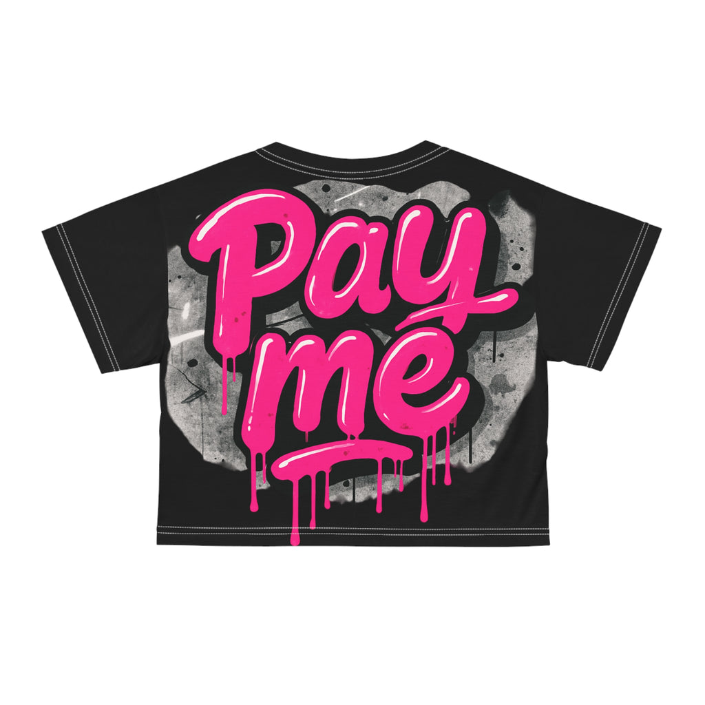 Crop Tee - MyServices Graphic Print
