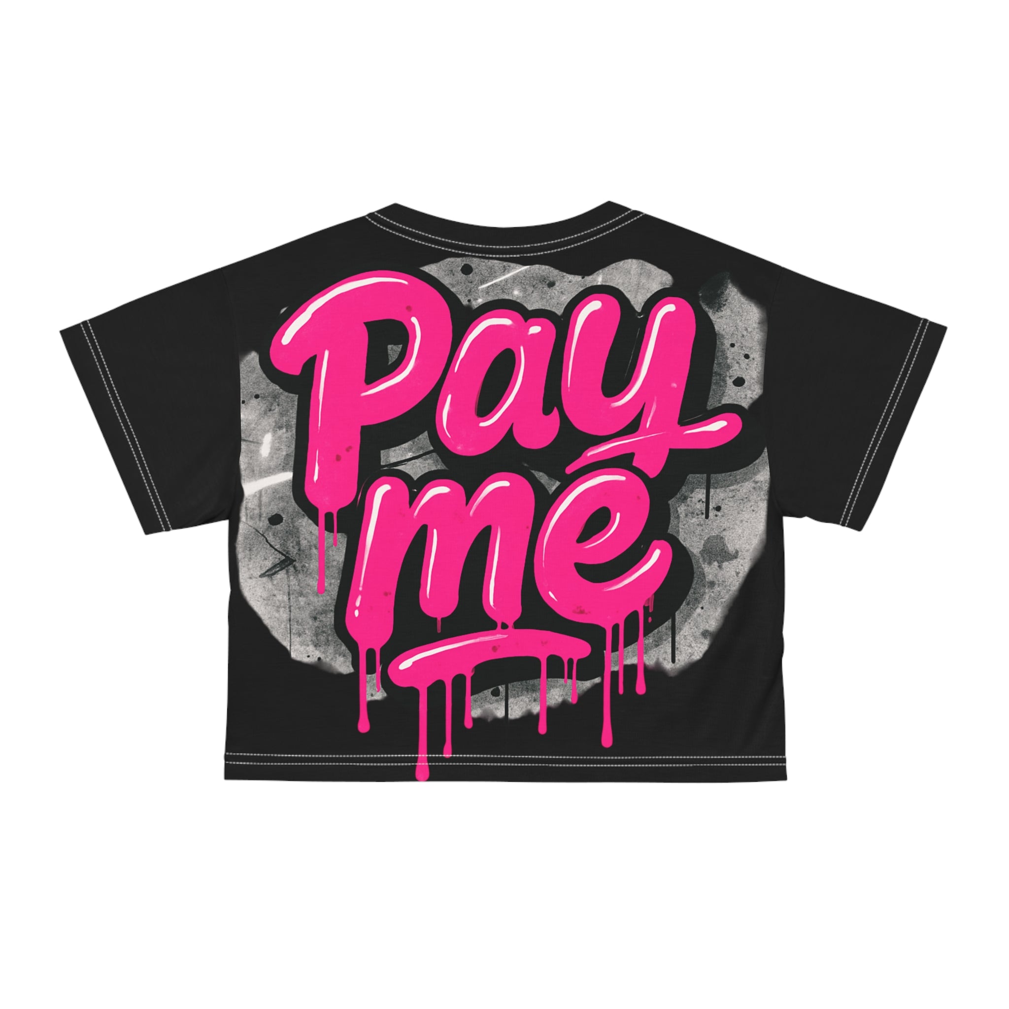 Crop Tee - MyServices Graphic Print