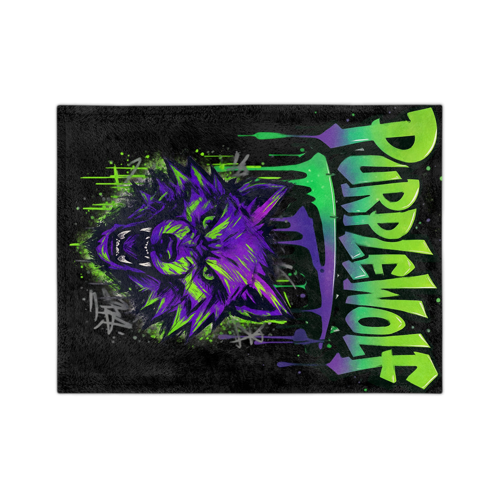 Microfiber Blanket PurpleWolf Design