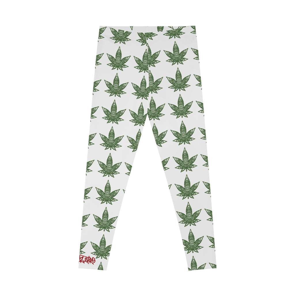 Leaf Print Stretchy Leggings