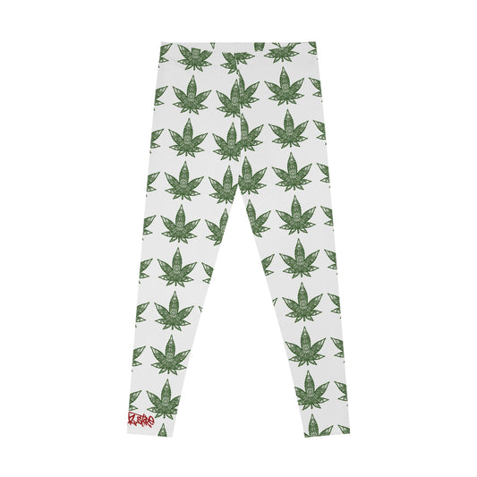 Leaf Print Stretchy Leggings