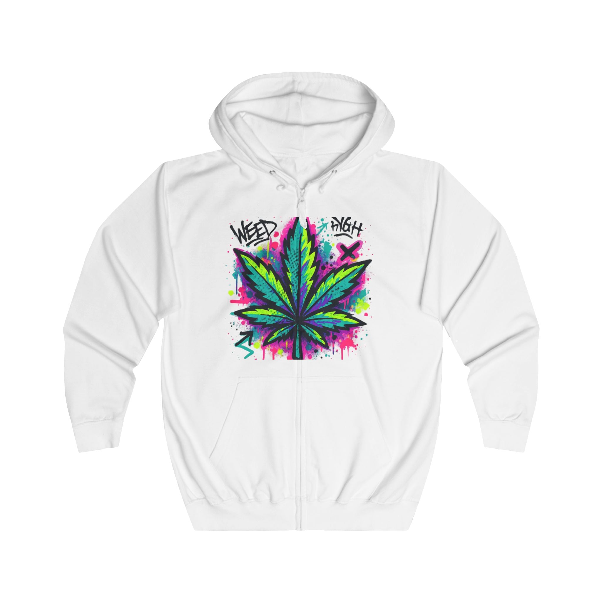 WeedHigh Unisex Fullzip Hoodie