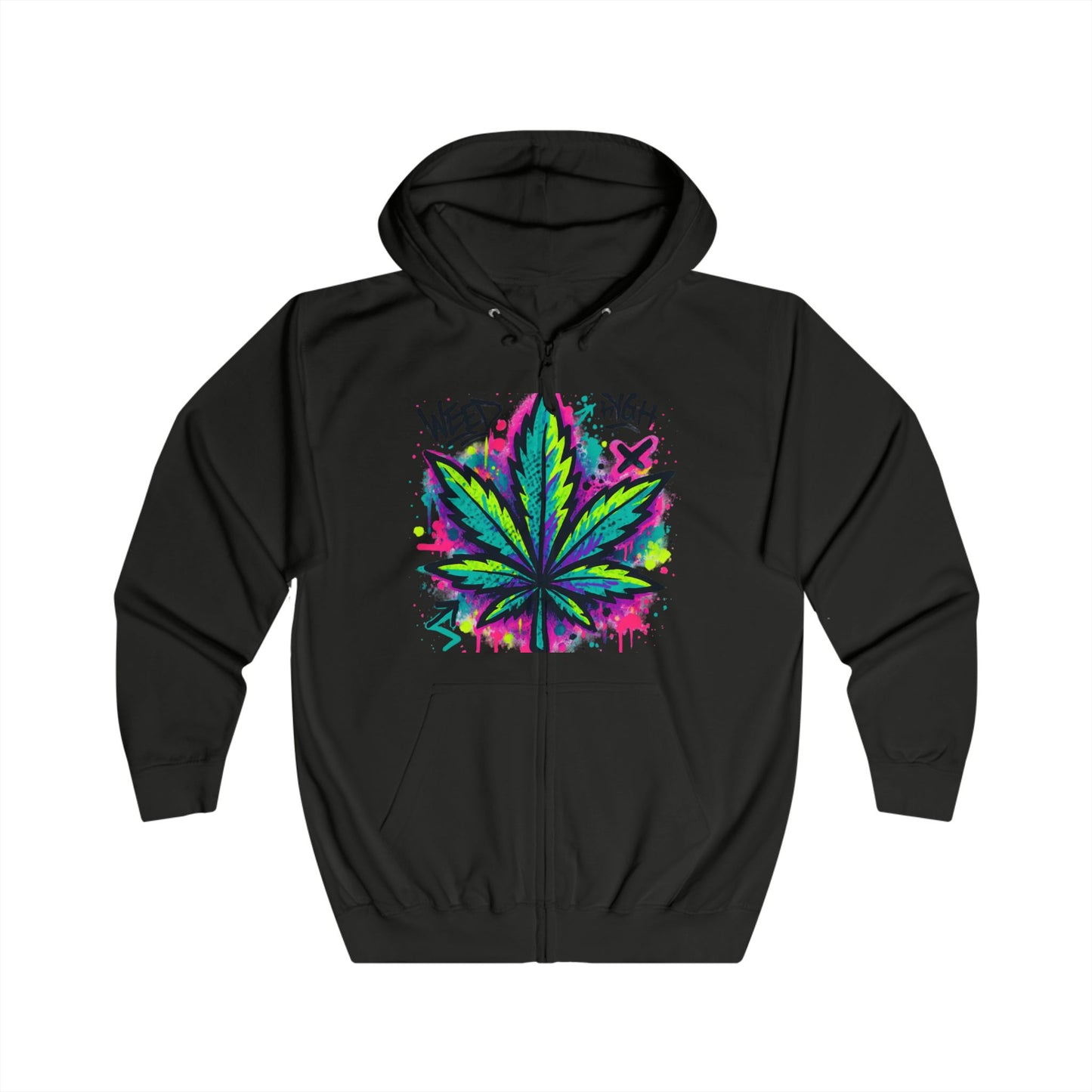 WeedHigh Unisex Fullzip Hoodie