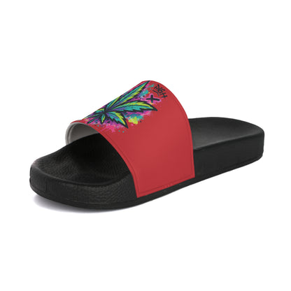 Colorful Leaf Men's Slide Sandals | Summer Footwear, Beach Flip Flops, Pool Slides, Festival Style, Casual Comfort