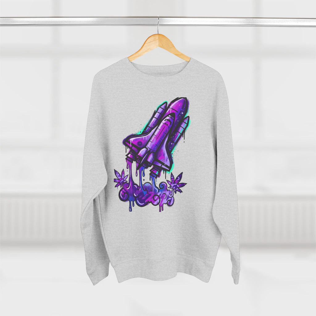 420 LiftOff Crewneck Sweatshirt — Cannabis Enthusiast Pullover