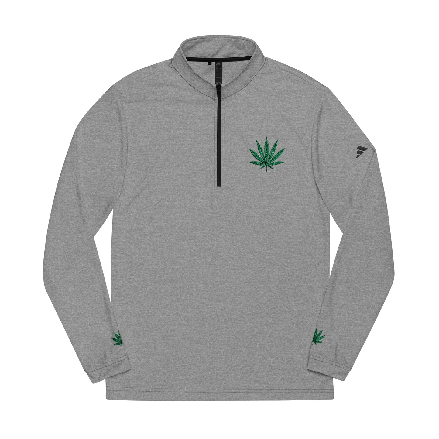 Stylish Quarter-Zip Pullover with Embroidered Leaf Design, Perfect for Sports, Casual Wear, Gift for Holidays, Active Lifestyle, and [...]