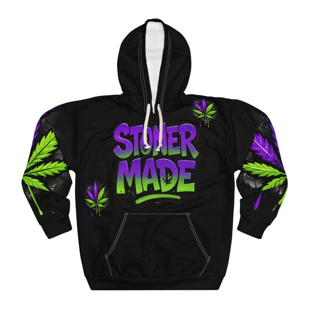 StonerMade Hoodie — Retro Cannabis Graphic Pullover