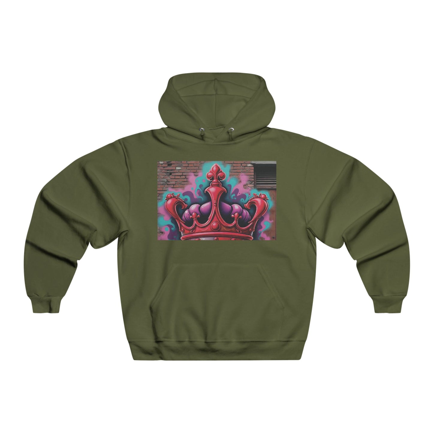 Red Crwn Mens Nublend Hooded Sweatshirt