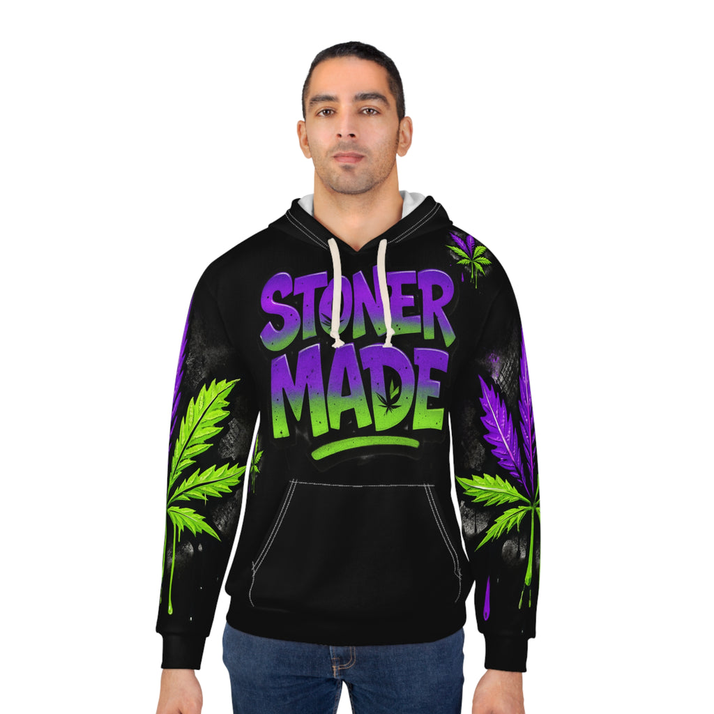 StonerMade Hoodie — Retro Cannabis Graphic Pullover