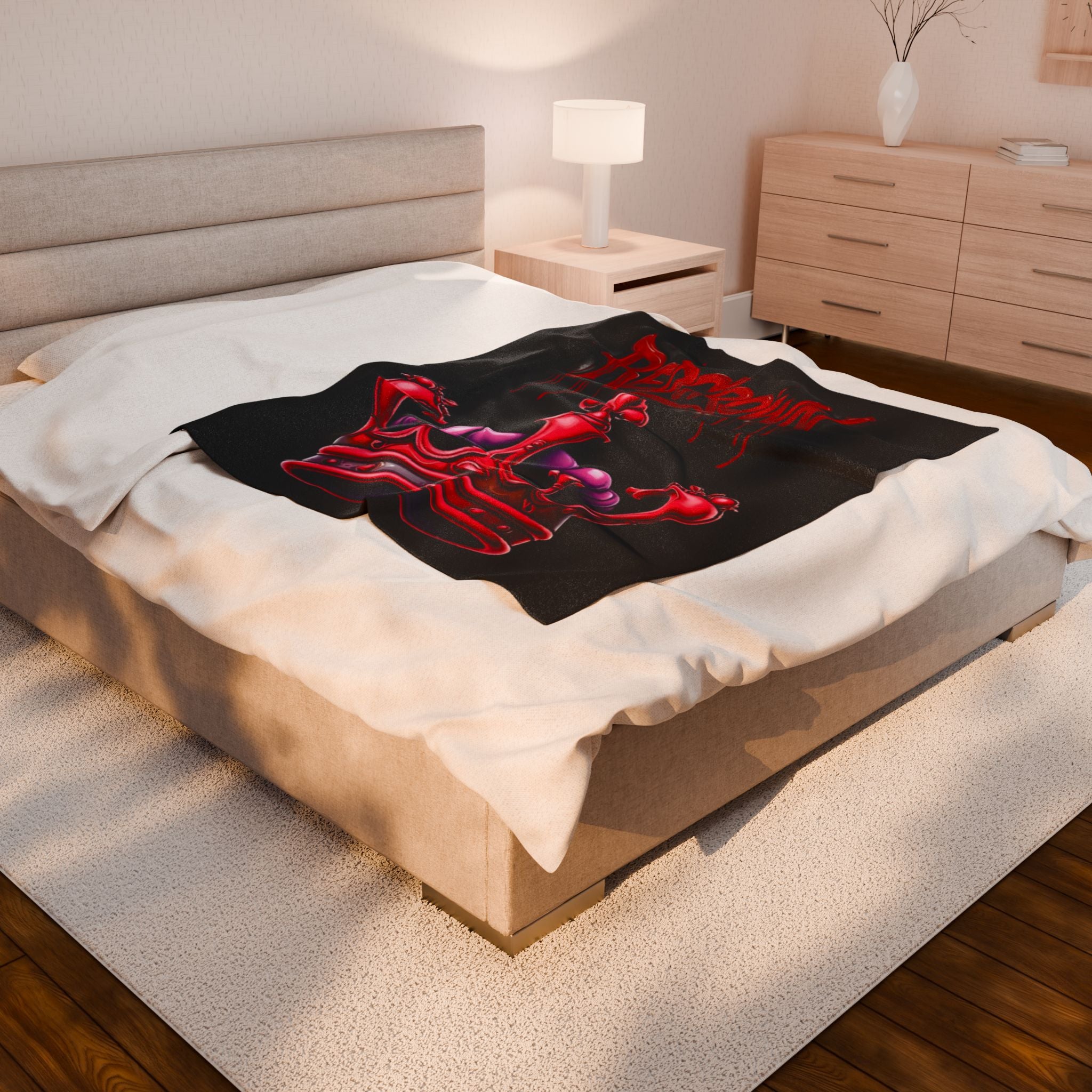 Plush Blanket RedCrown Design