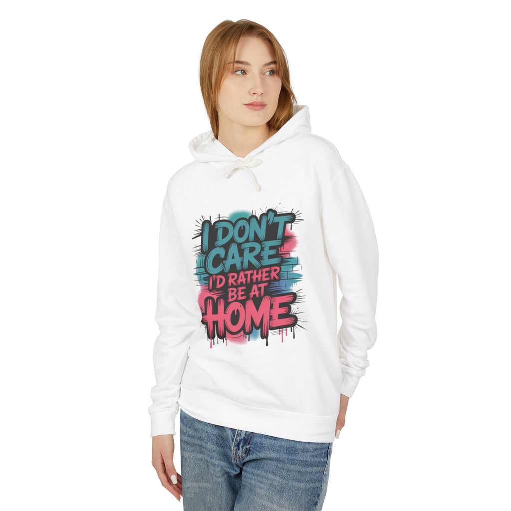 Idc Lightweight Hooded Sweatshirt — Casual 'Idc' Graphic Hoodie