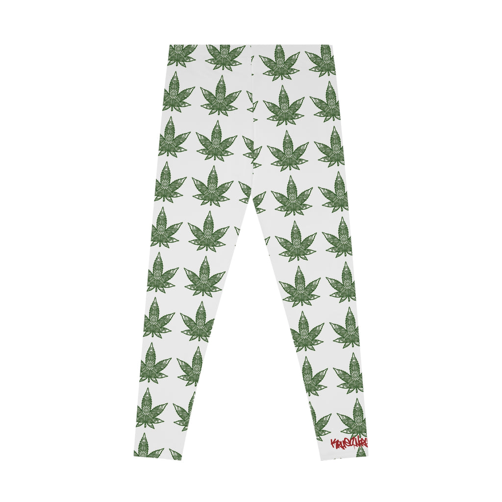 Leaf Print Stretchy Leggings
