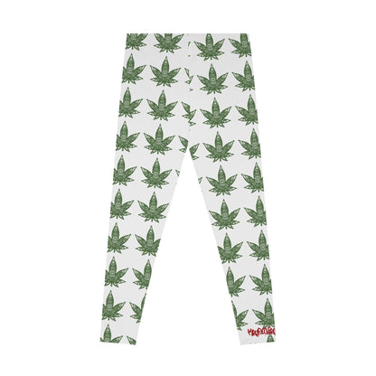 Leaf Print Stretchy Leggings