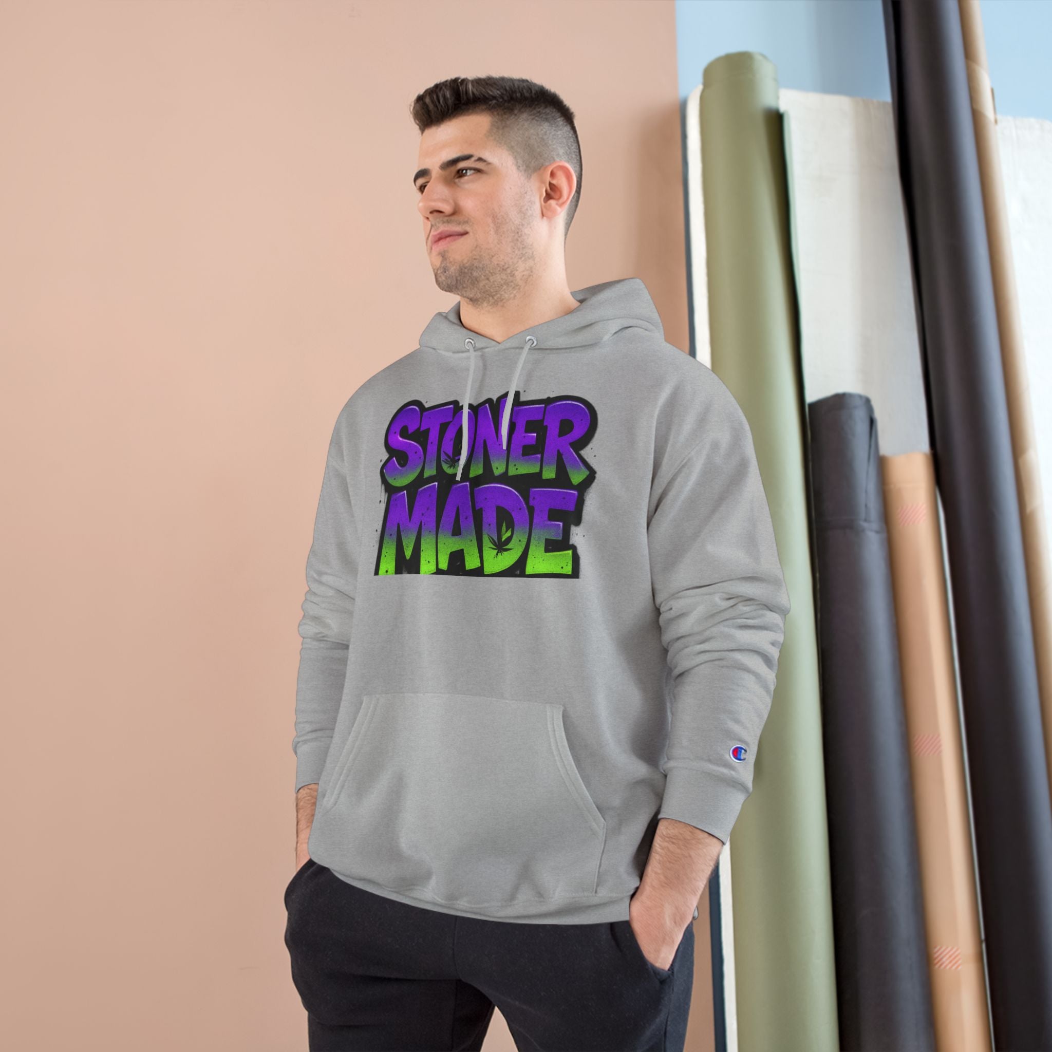 StonerMade Champion Hoodie — Premium Cannabis Culture Pullover