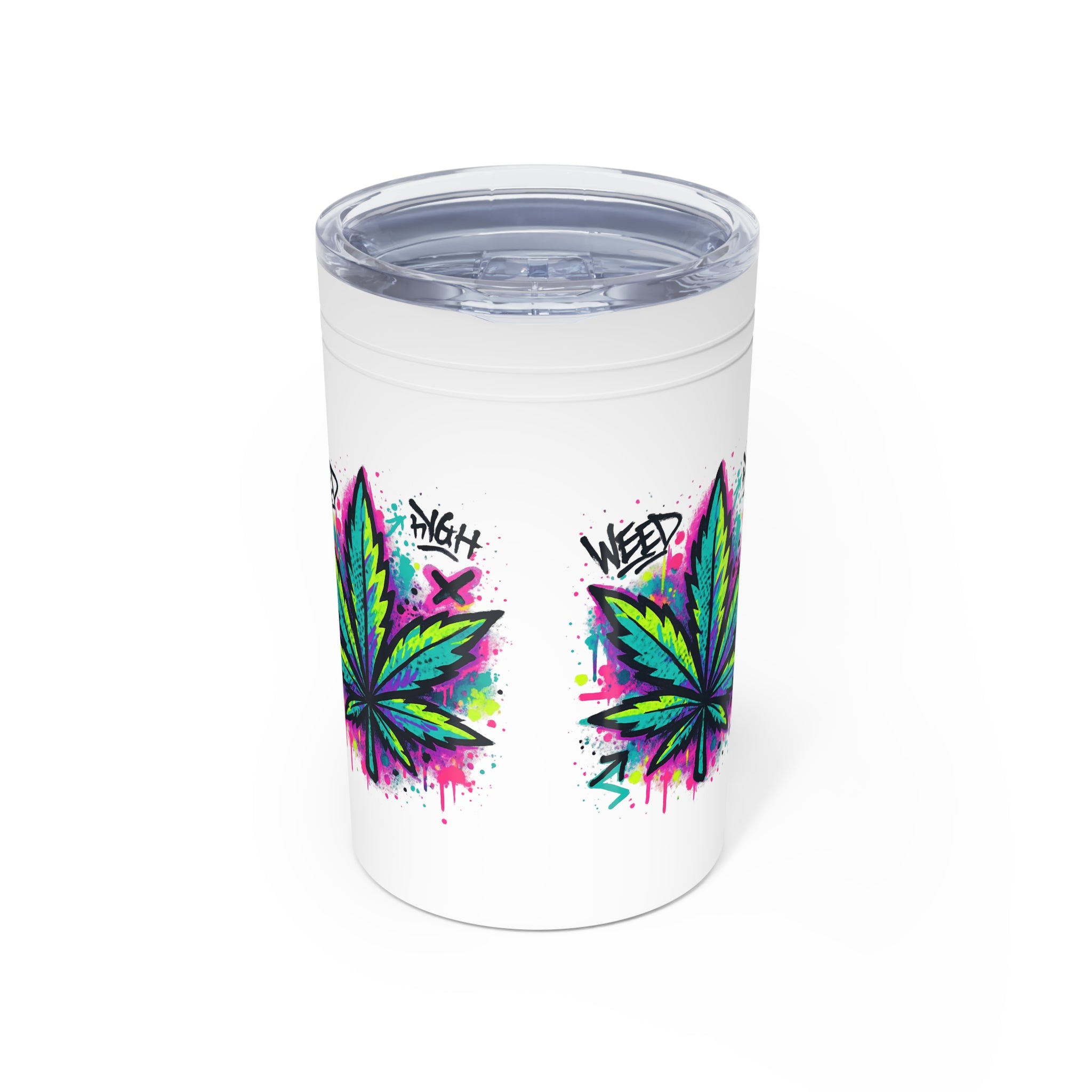 WeedHigh 11oz Vacuum Insulated Tumbler — Stainless Travel Mug for Cannabis Lovers