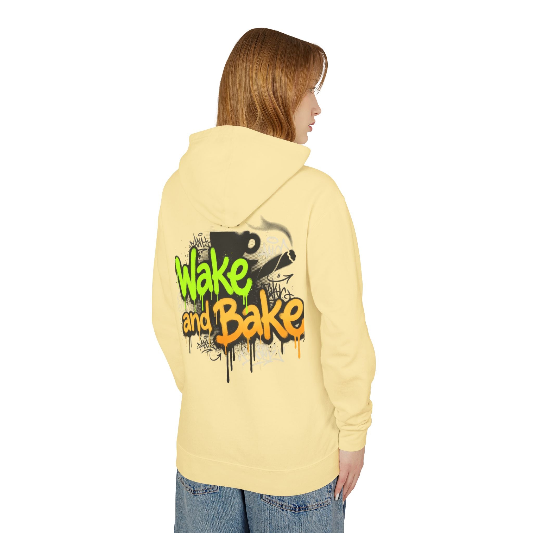 Wake n Bake Hoodie — Lightweight Hooded Sweatshirt for Cannabis Lovers