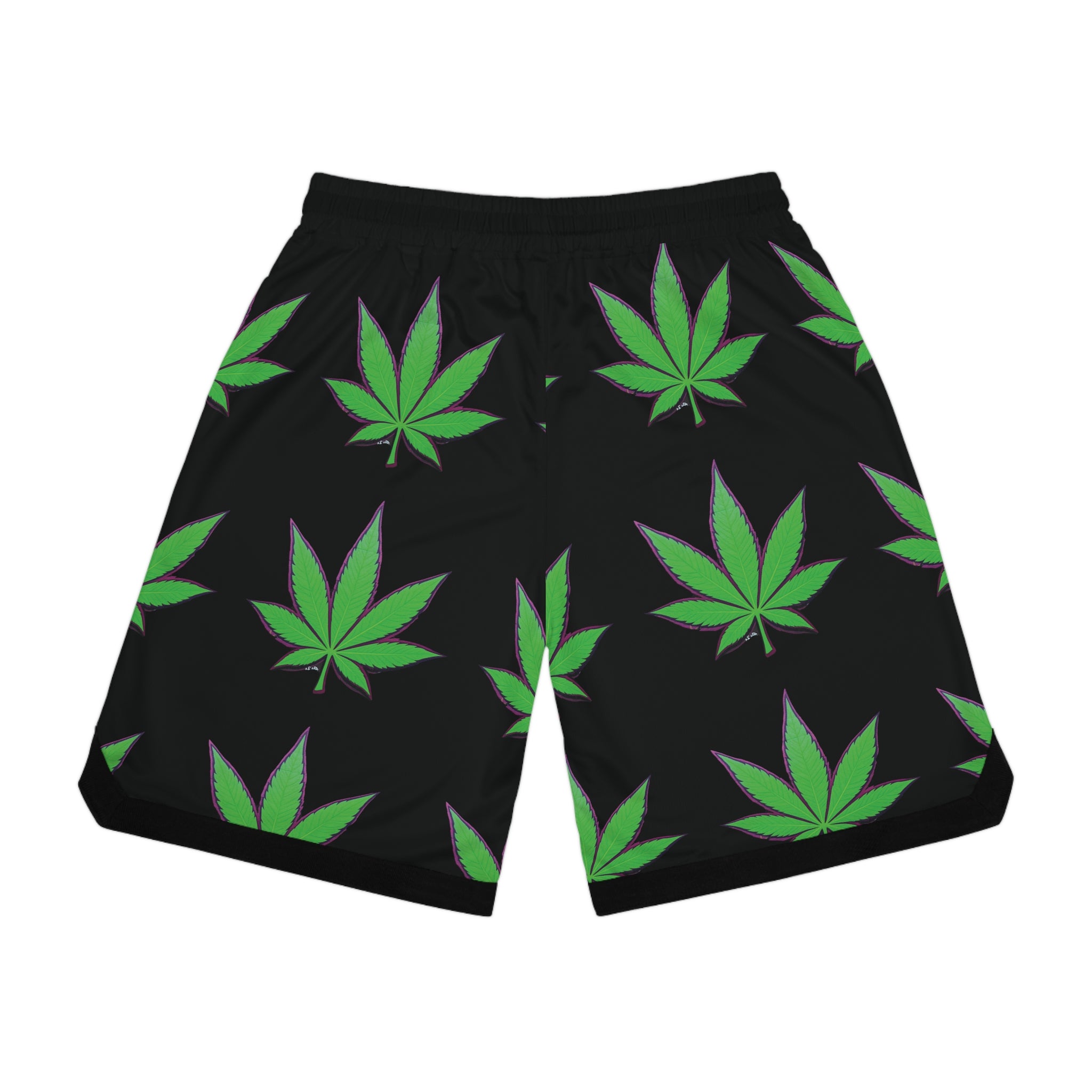 Leaf Print Basketball Rib Shorts