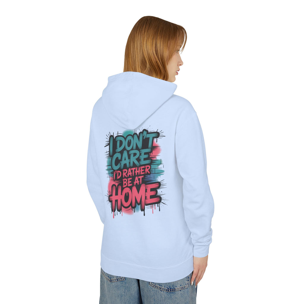 Idc Lightweight Hooded Sweatshirt — Casual 'Idc' Graphic Hoodie