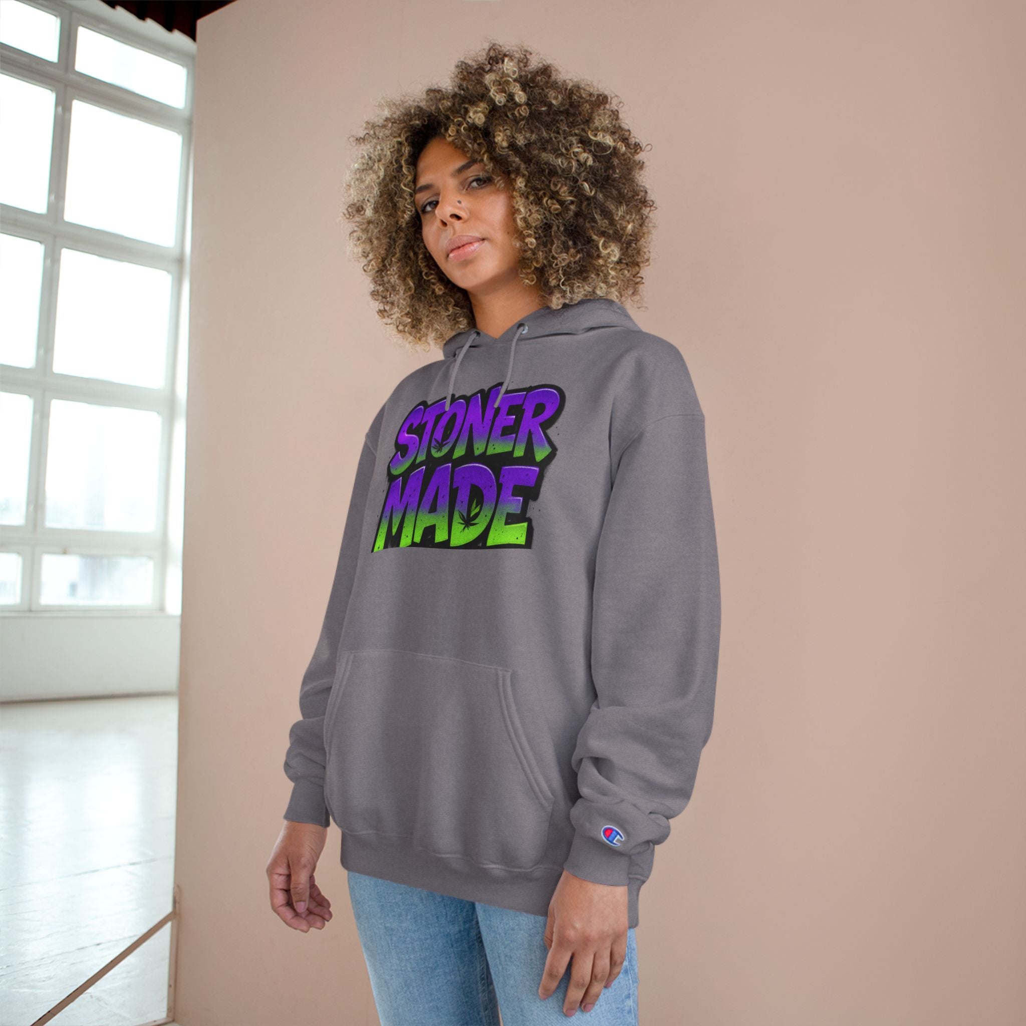 StonerMade Champion Hoodie — Premium Cannabis Culture Pullover