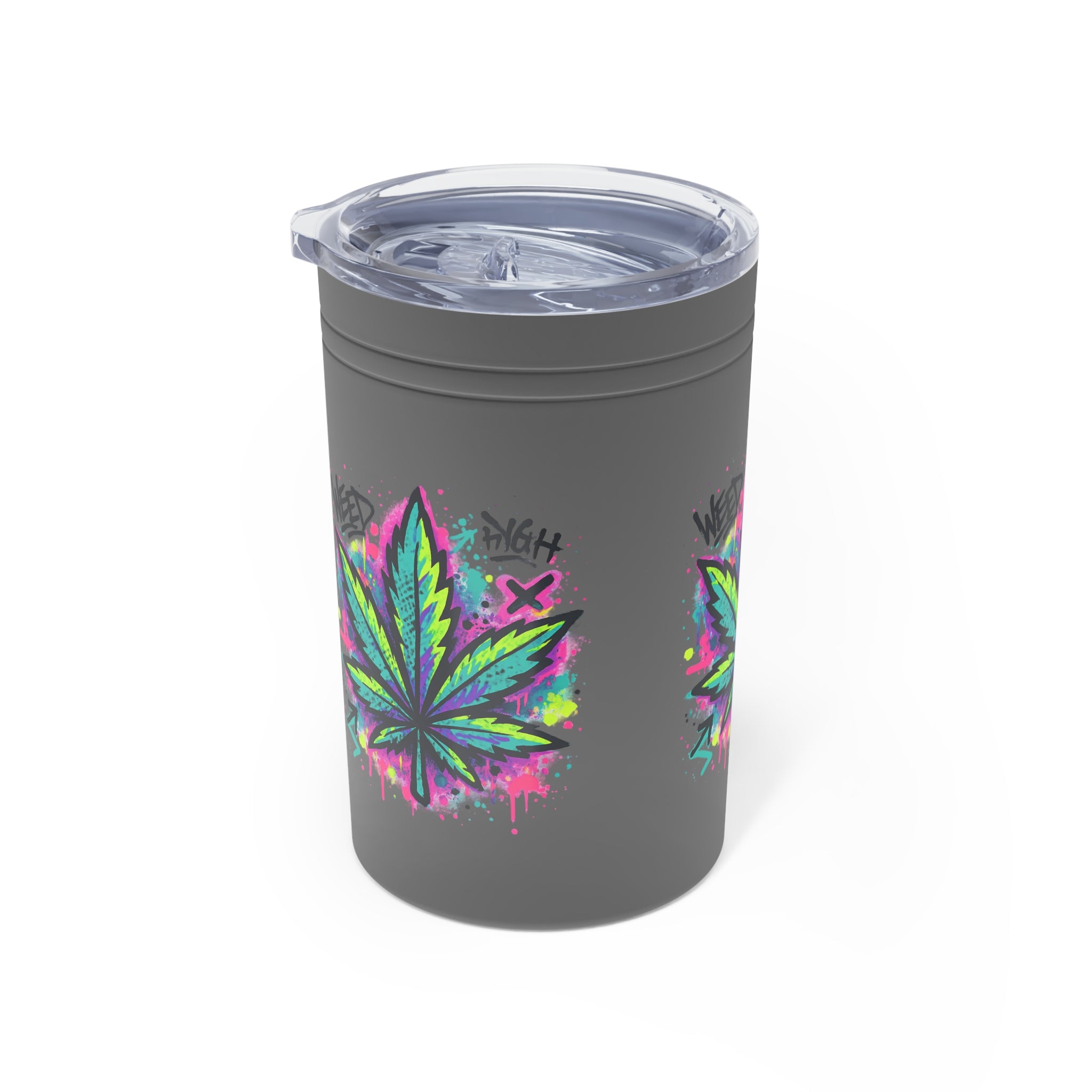 WeedHigh 11oz Vacuum Insulated Tumbler — Stainless Travel Mug for Cannabis Lovers