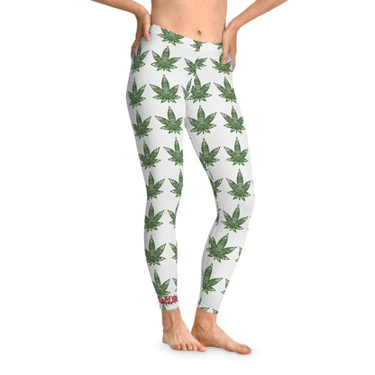 Leaf Print Stretchy Leggings