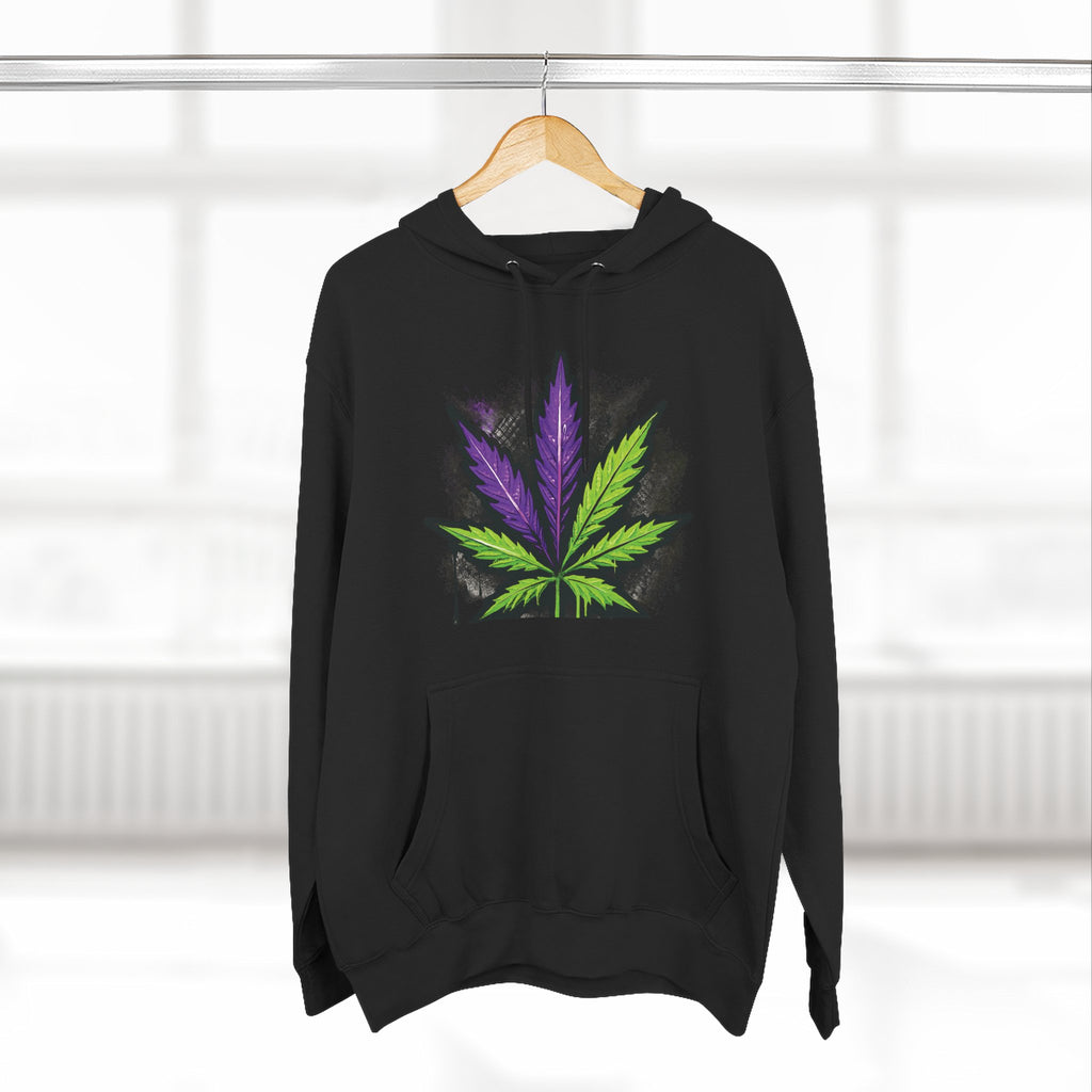StonerMade Three-Panel Fleece Hoodie — Graphic Streetwear Pullover